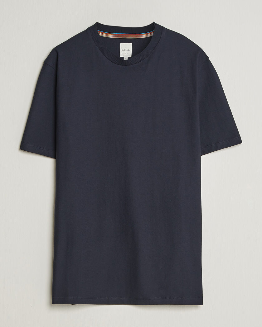 AMI Paris Logo T-Shirt Navy Blue at CareOfCarl.com