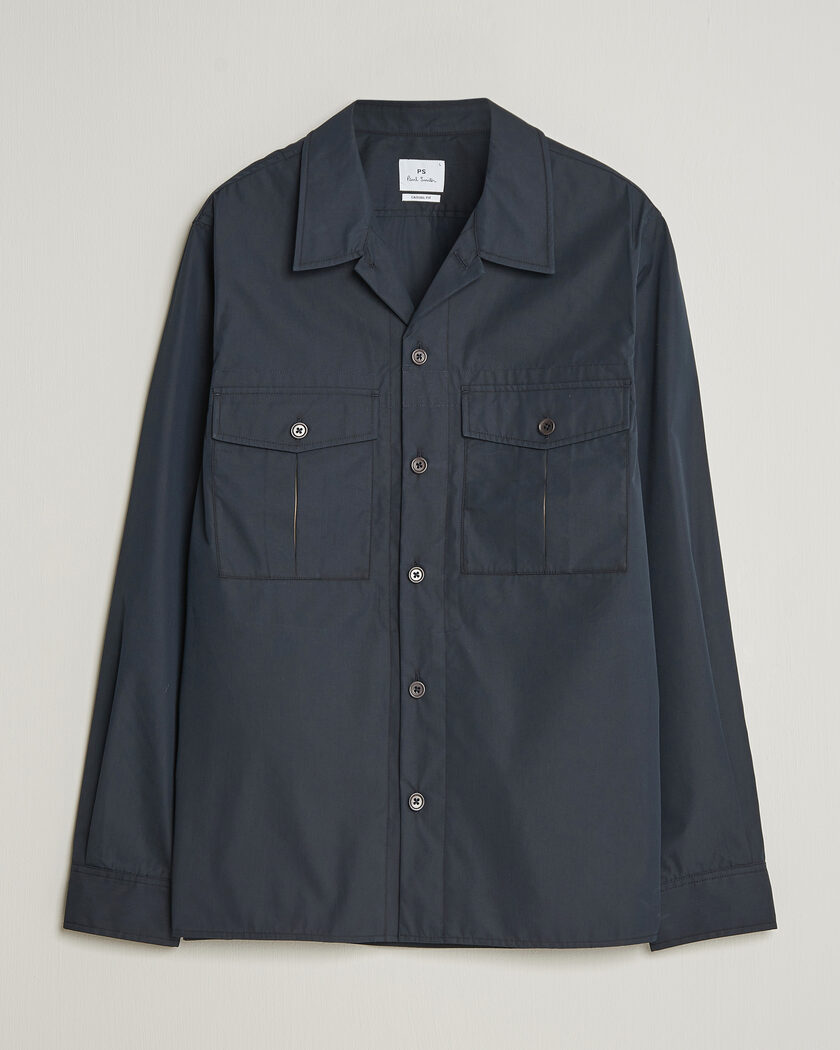 Jil Sander Zip Shirt Blouson Navy at CareOfCarl.com