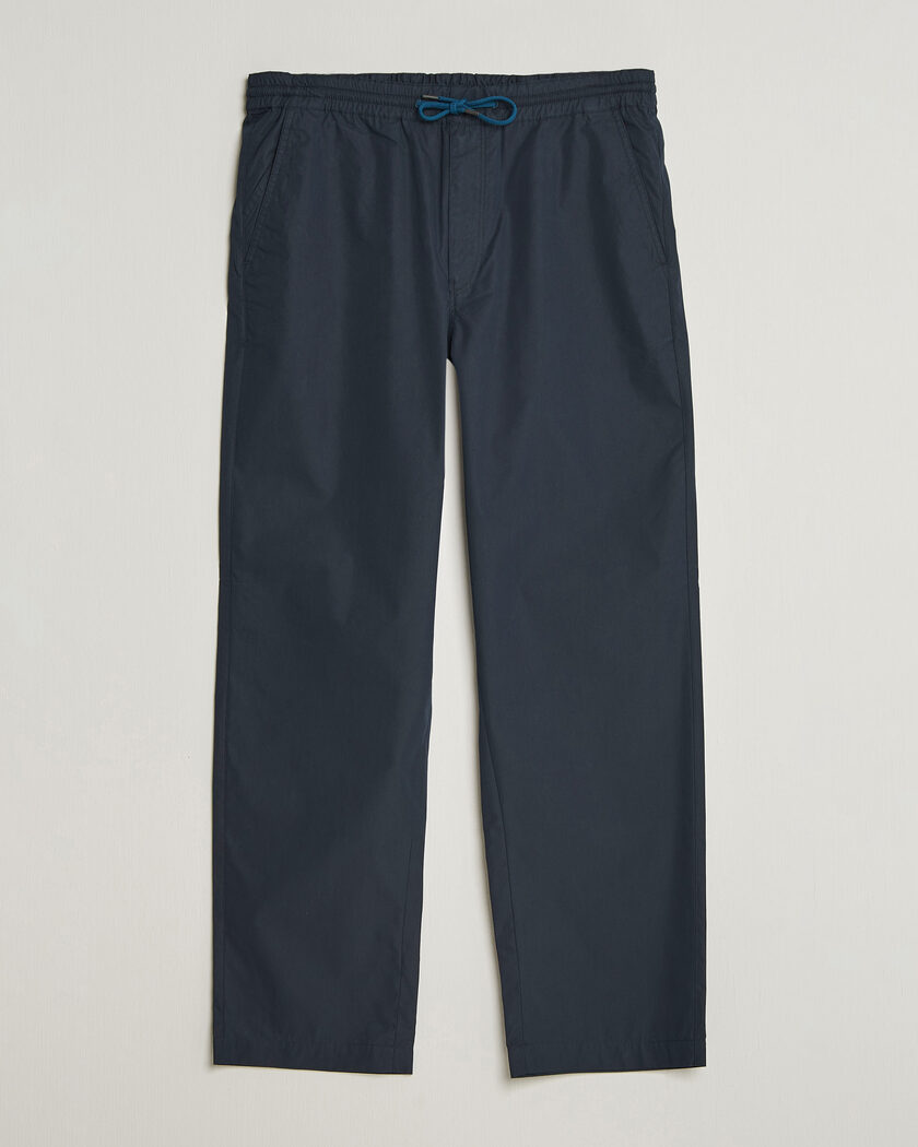 PS Paul Smith Casual Cotton Drawstring Trousers Navy – Blue