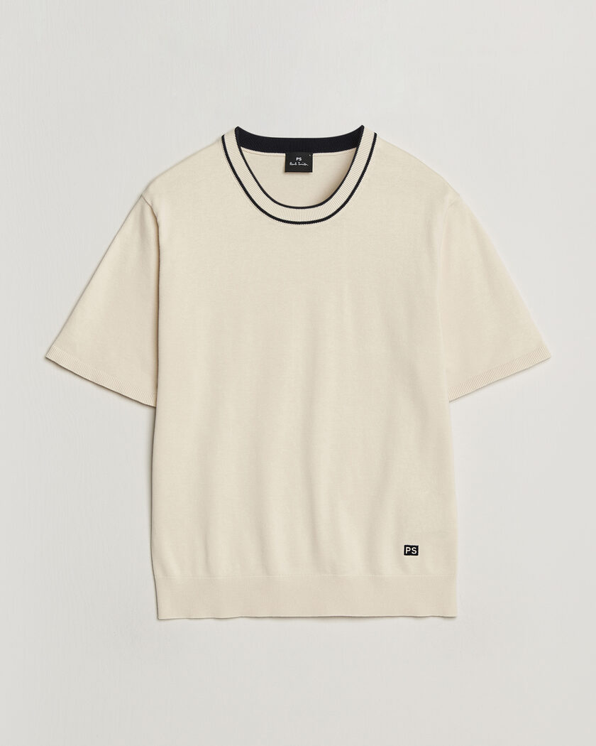 PS Paul Smith Cotton Knitted T-Shirt White – White