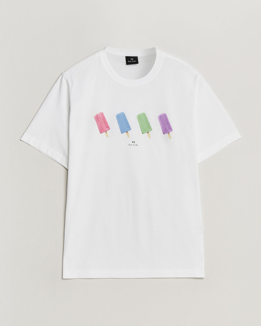 PS Paul Smith Lollies Printed T-Shirt White – White