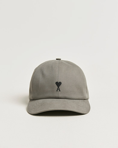 AMI Black Heart Logo Cap Carbone – Grey