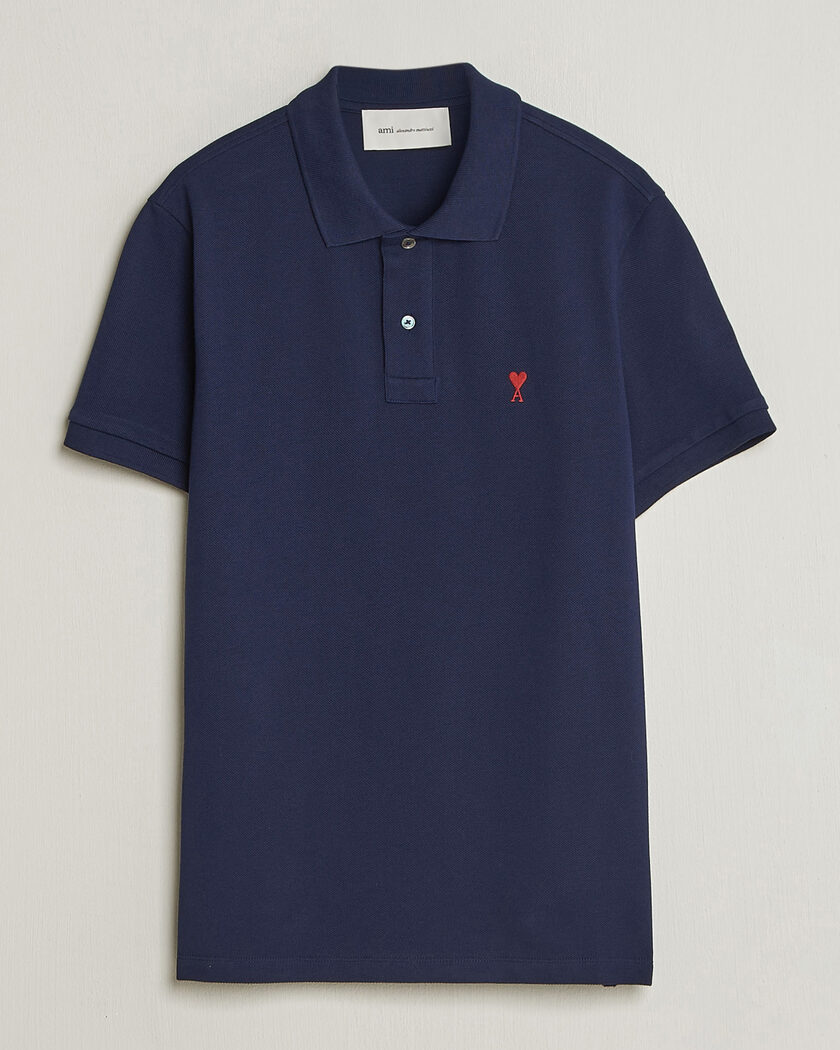 Polo Ralph Lauren Cotton Terry Open Collar Polo Newport Navy at