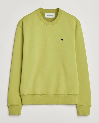 AMI Contrast Heart Logo Sweatshirt Matcha – Green
