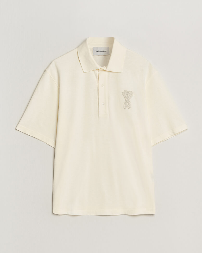 AMI Heart Logo Polo White at CareOfCarl.com