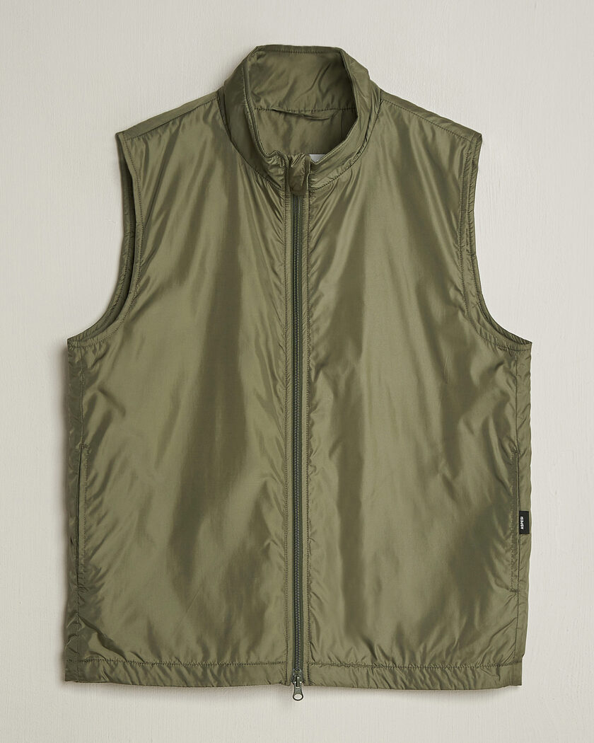 Aspesi Vernes Nylon Gilet Olive – Green