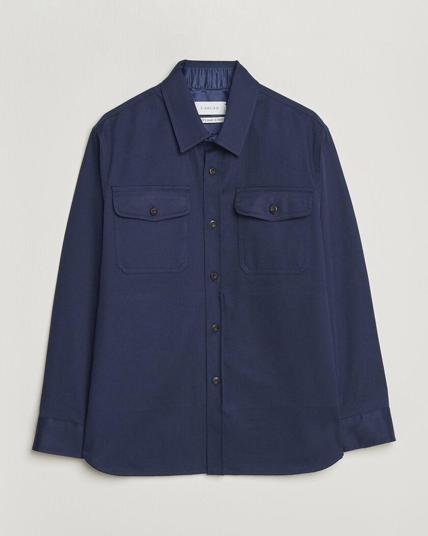 Stone Island Cotton Twill Stretch Zip Overshirt Sand at CareOfCarl.com