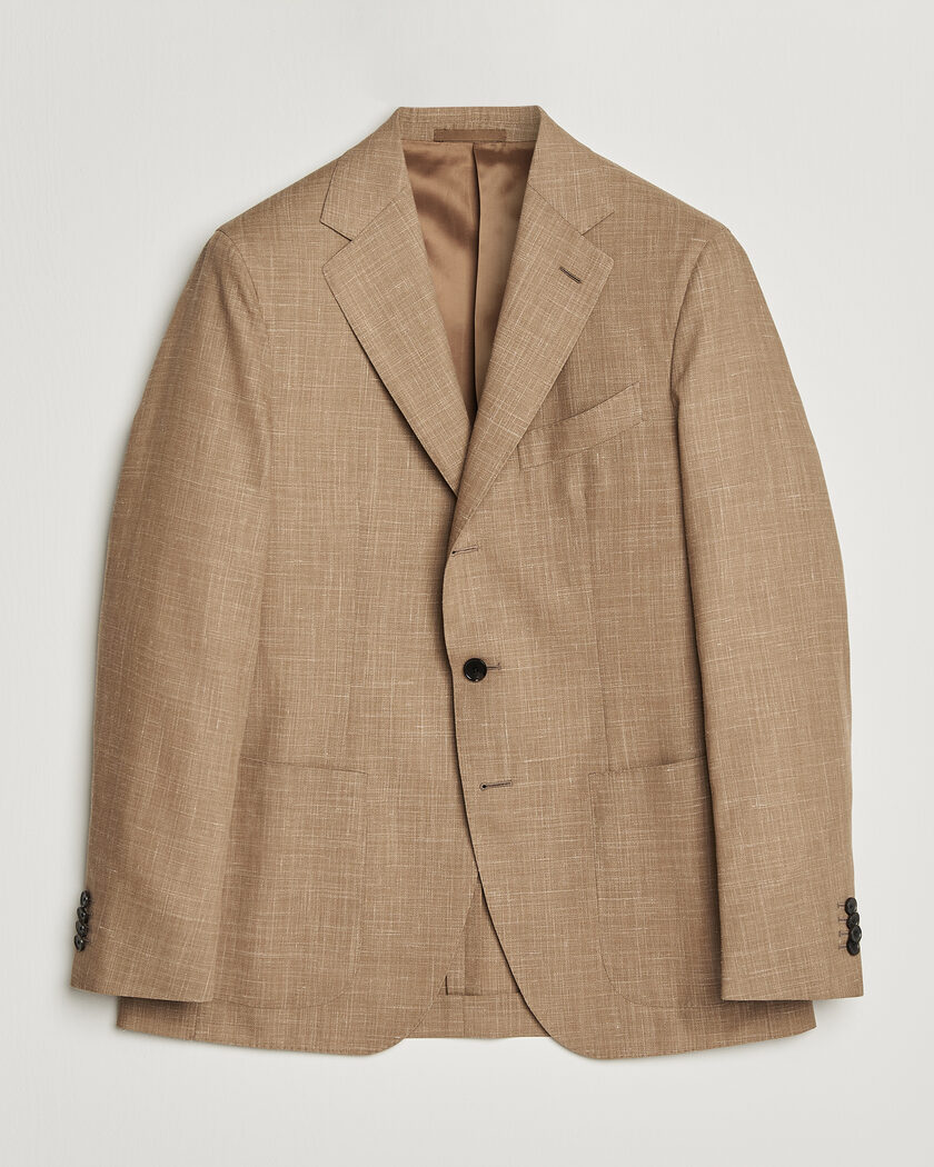 <美品>BOGLIOLI K.JACKET ブラウン ウール ジャケット 48 Boglioli K Jacket Houndstooth Wool Blazer Brown at CareOfCarl.com