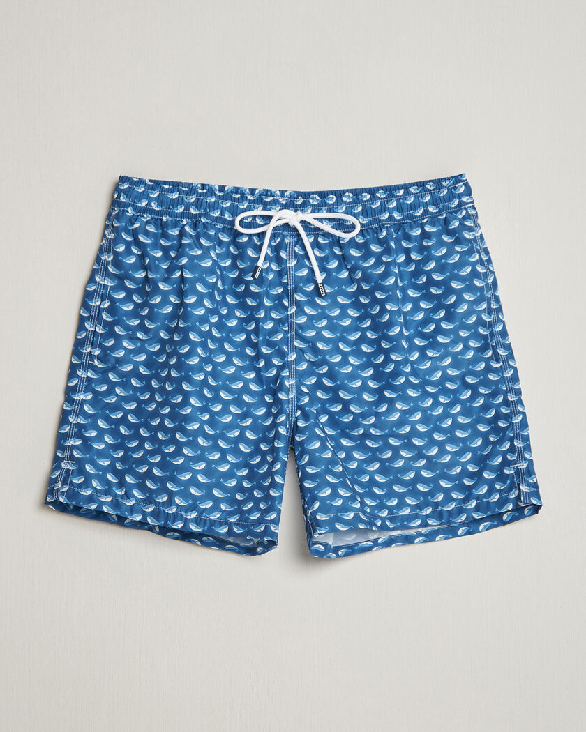 POLO SPORT 魚柄 swim short Polo Ralph Lauren Traveler Boxer Swimshorts Navy Vertical Wide