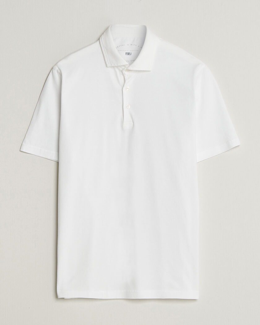 Fedeli Zero Organic Cotton Polo White – White