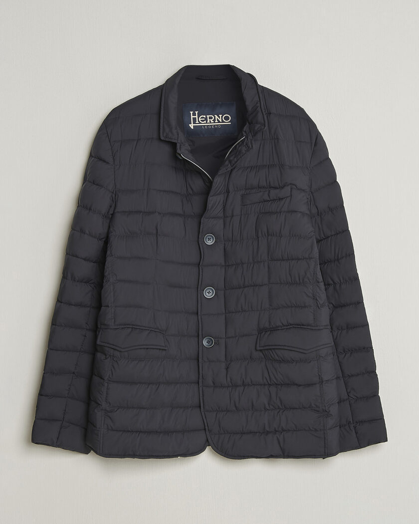 Herno Nuage Matt Nylon Blazer Navy – Blue