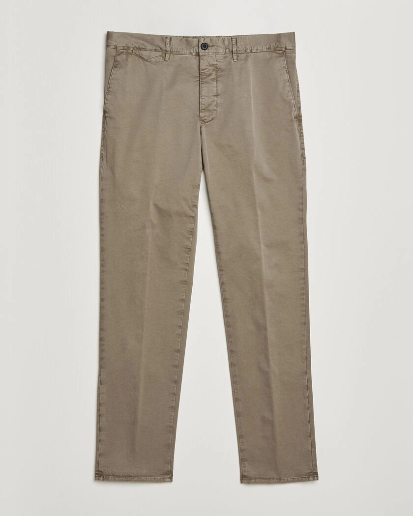 Incotex Regular Fit Garment Dyed Slacks Brown – Beige