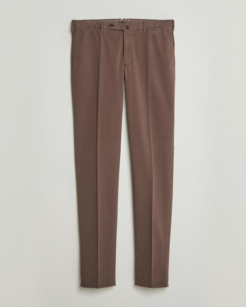 Incotex Regular Fit Comfort Chinos Dark Brown – Brown