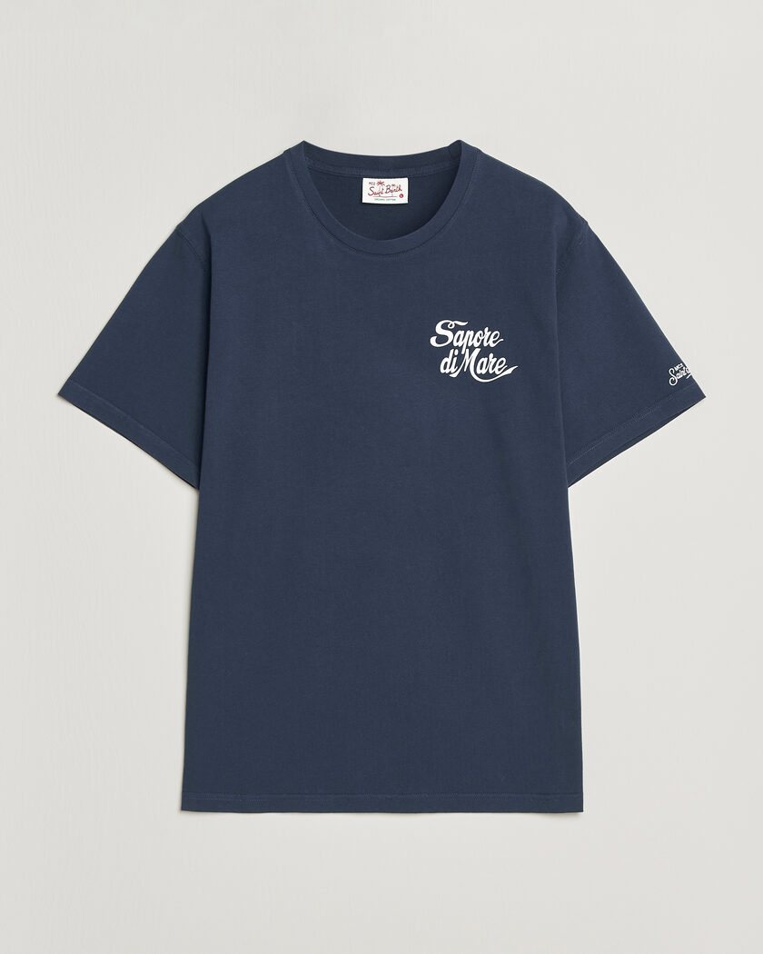 MC2 Saint Barth Printed Cotton T-Shirt Sapore Di Mare – Blue