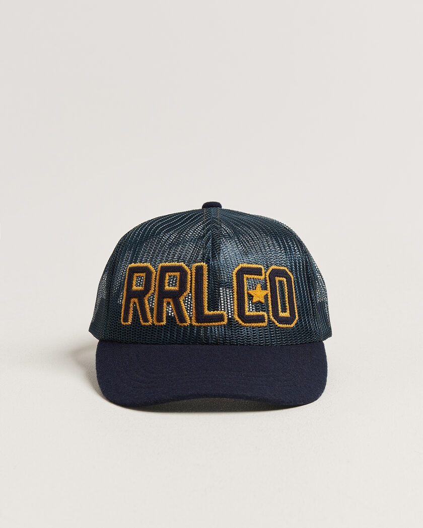 RRL Mesh Trucker Cap Navy – Blue