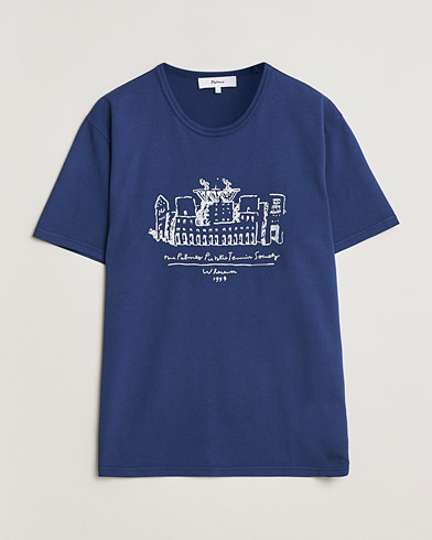 Sunspel Heavy Weight Supima Cotton T-Shirt Navy at CareOfCarl.com