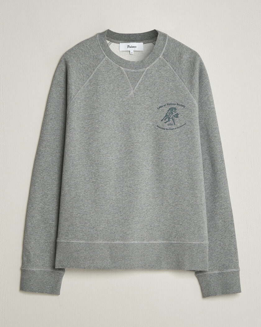AMI Paris College Sweatshirt Heather Grey at CareOfCarl.com
