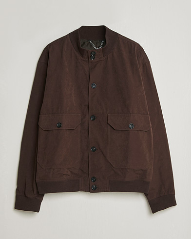Palmes Waxed Cotton Jacket Brown – Brown