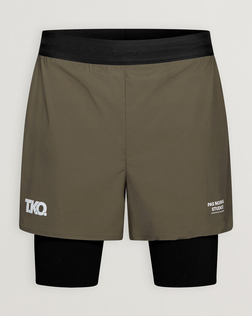 Pas Normal Studios TKO Balance 2-in-1 Shorts Dark Stone – Brown