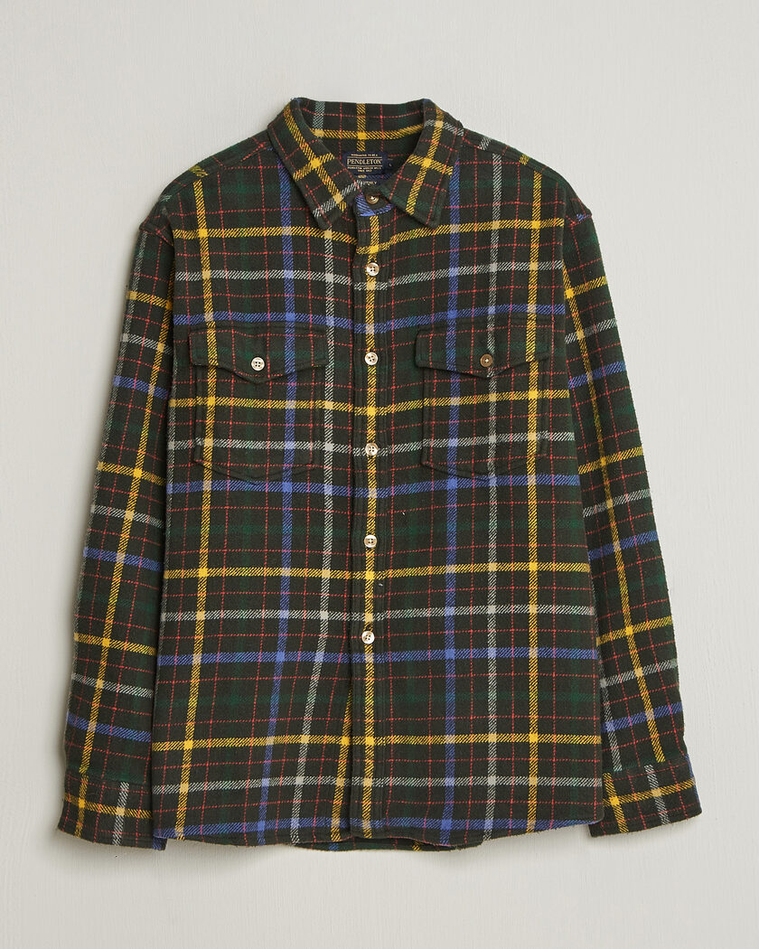 C.P. Company Cotton Rip Stop Overshirt Green at CareOfCarl.com