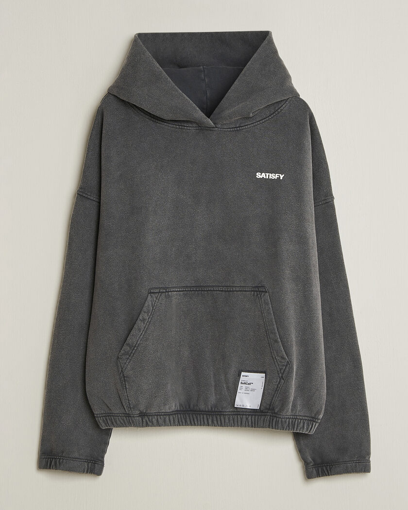 Stone Island Garment Dyed Cotton Fleece Hood Dove Grey at