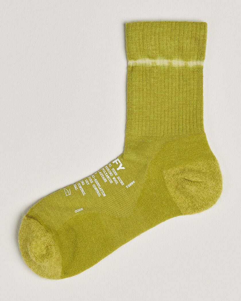 Satisfy Merino Tube Socks Tie Dye Covert Green – Green