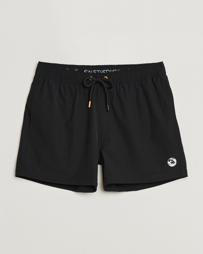 Save The Duck Plain Drawstring Swimshorts Black – Black