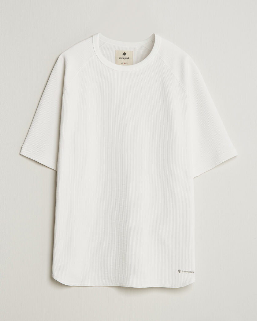 Snow Peak Dry Waffle T-Shirt Off White – White