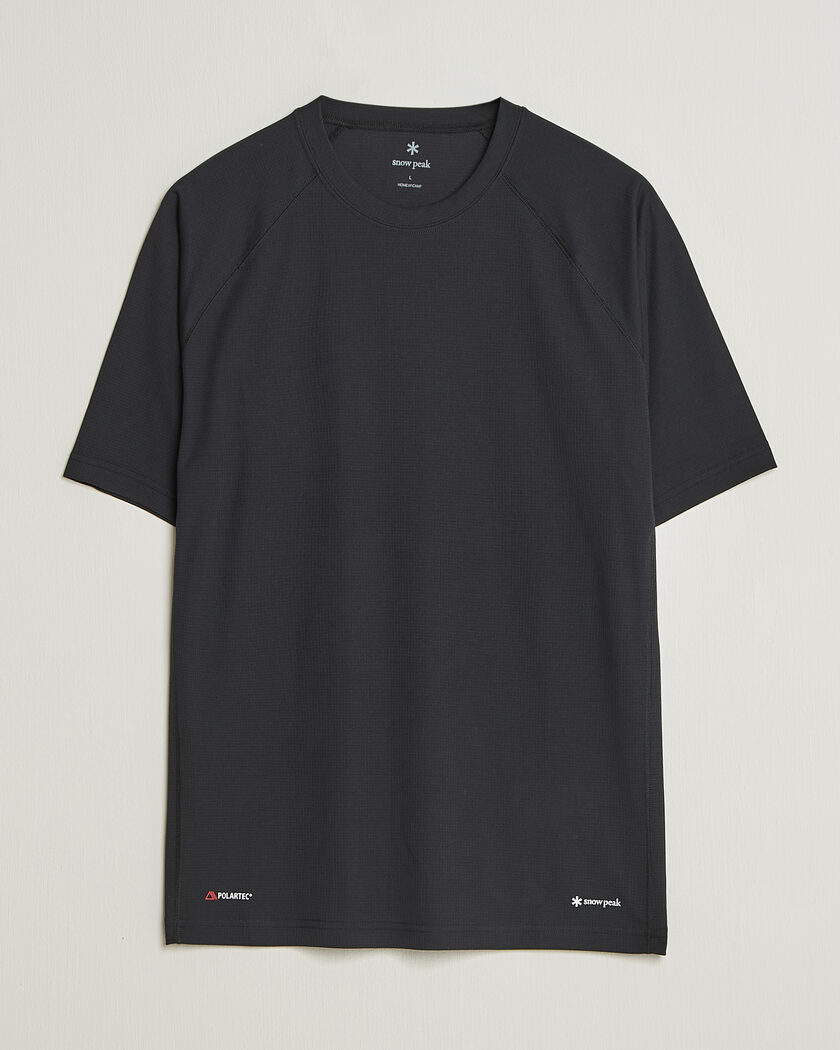 Snow Peak Polartec Power Dry T-Shirt Black – Black