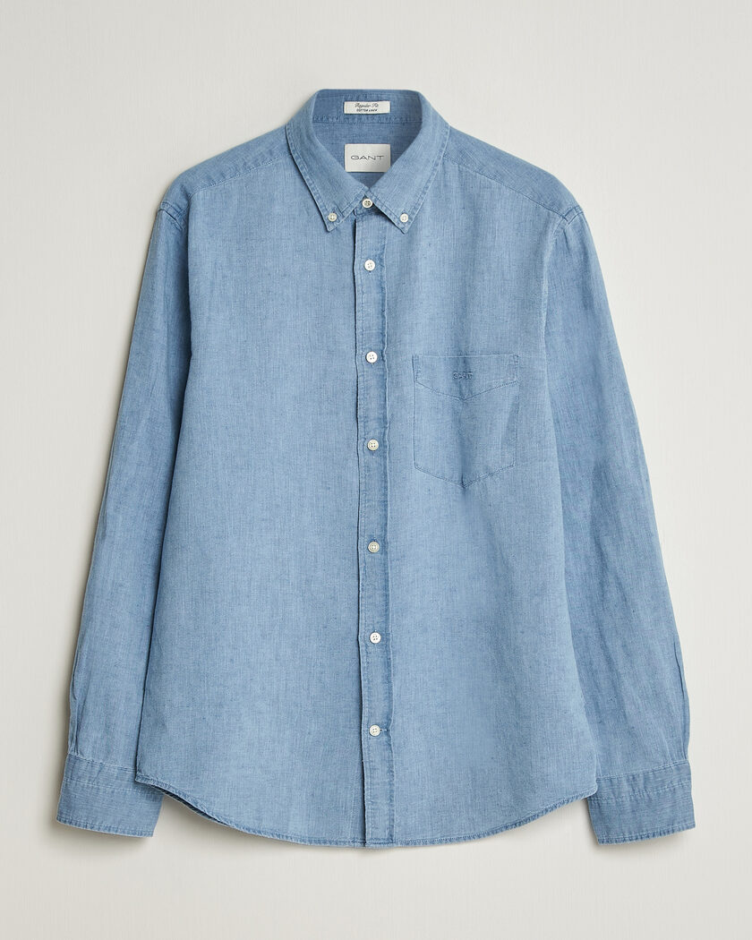 Brunello Cucinelli Slim Fit Denim Shirt Indigo Blue at CareOfCarl.com Brunello Cucinelli Slim Fit Denim Shirt Indigo Blue at CareOfCarl.com