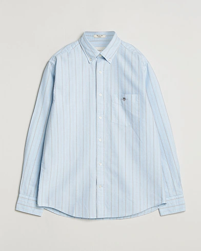 GANT Regluar Fit Clsasic Oxford Striped Shirt Sky Blue – Blue