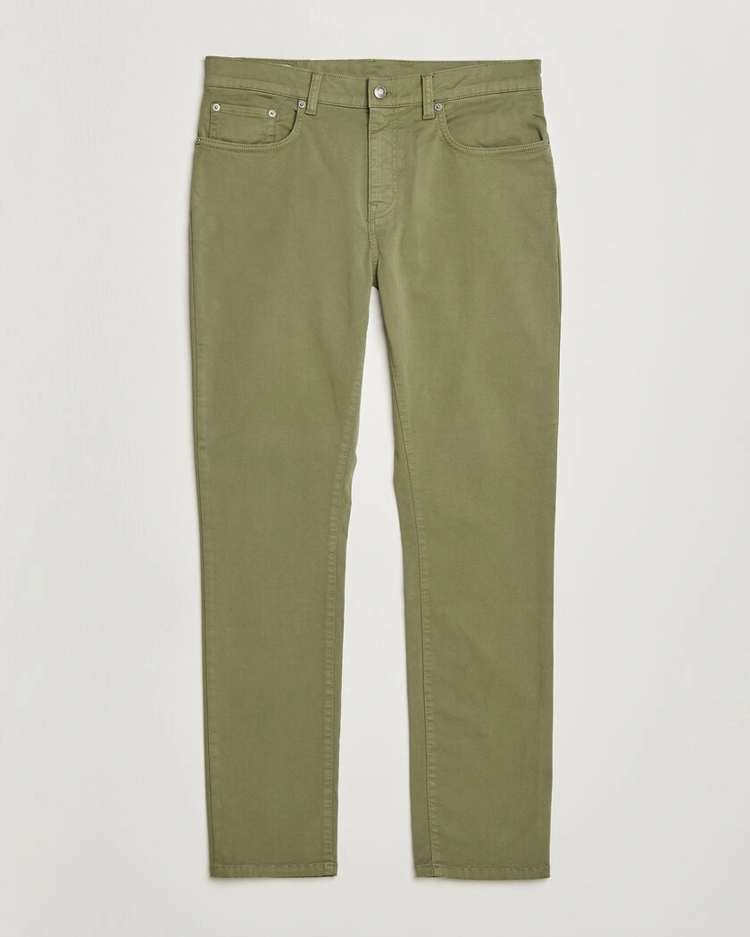 Gant Slim Fit Desert 5-Pocket Pants Dry Herb Green – Green