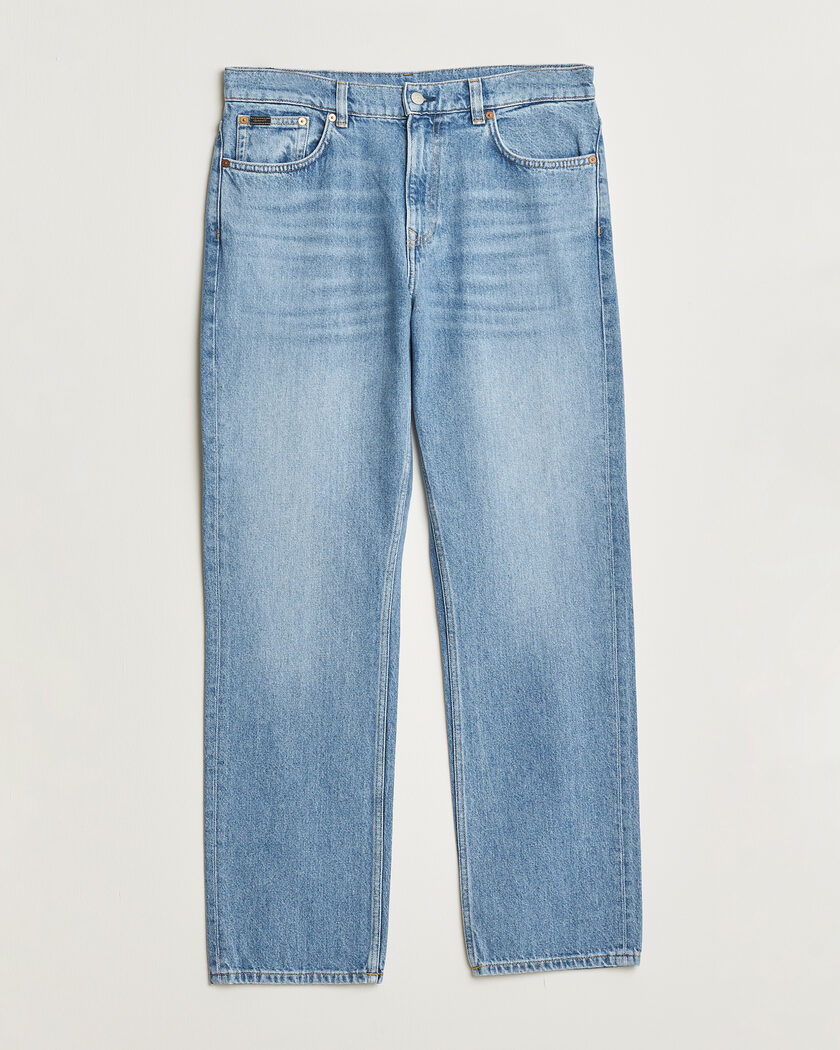 GANT Straight Fit Jeans Semi Light Blue Worn In – Blue