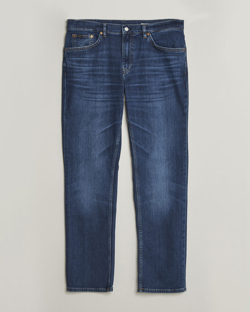 GANT Regular Fit Jeans Mid Blue Worn In – Blue
