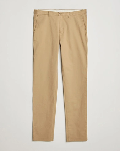 GANT Slim Fit Chinos Dark Khaki – Beige