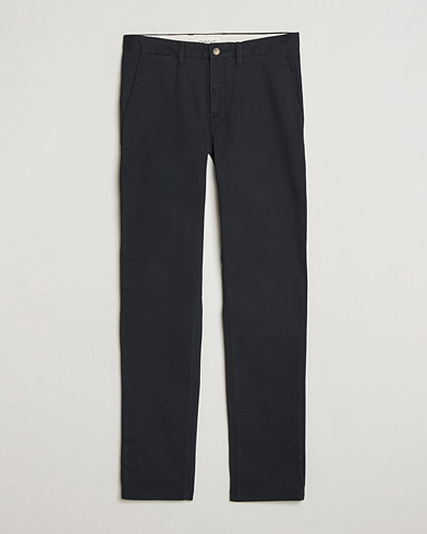 Auralee Garment Dyed Finx Chinos Black at CareOfCarl.com