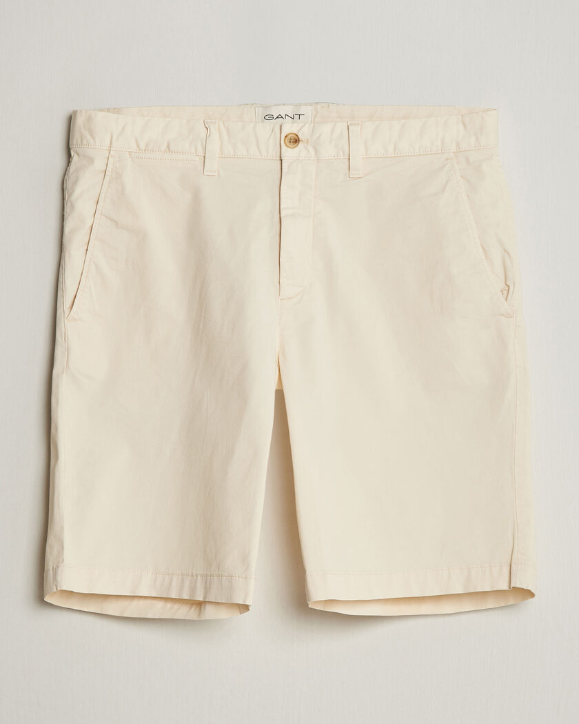 GANT Regular Sunfaded Shorts Cream – White