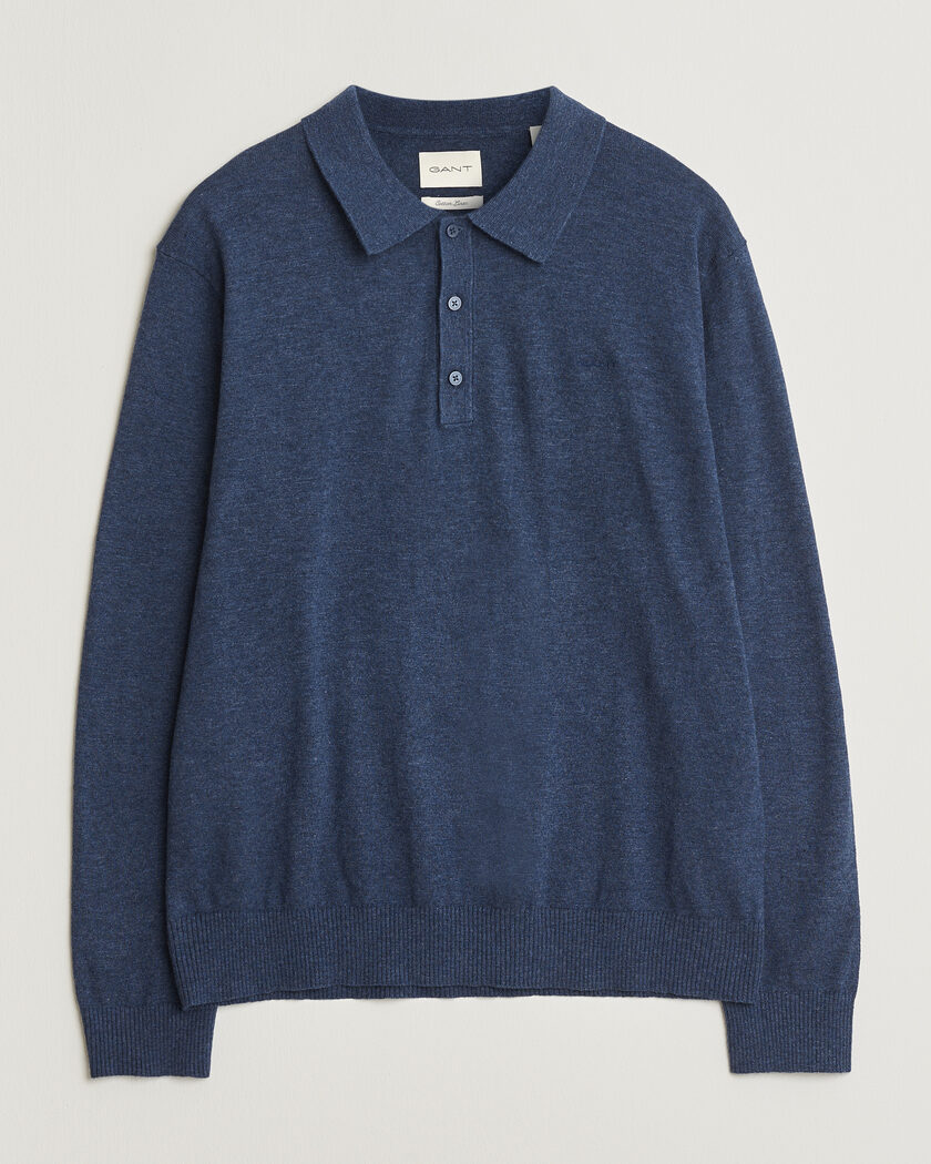 Auralee Cashmere/Silk Skipper Polo Black at CareOfCarl.com
