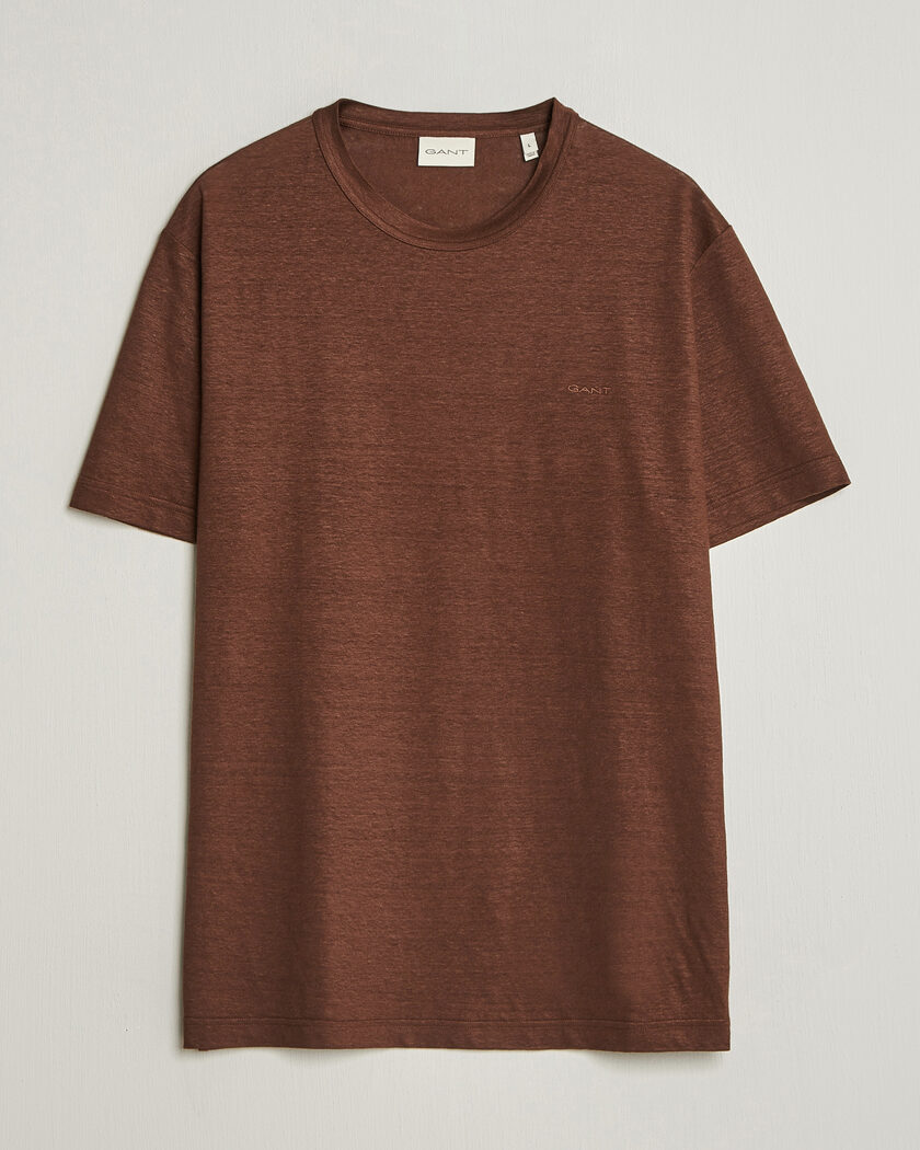 NN07 Lionel Mercerized Crew Neck T-Shirt Deep Truffle at