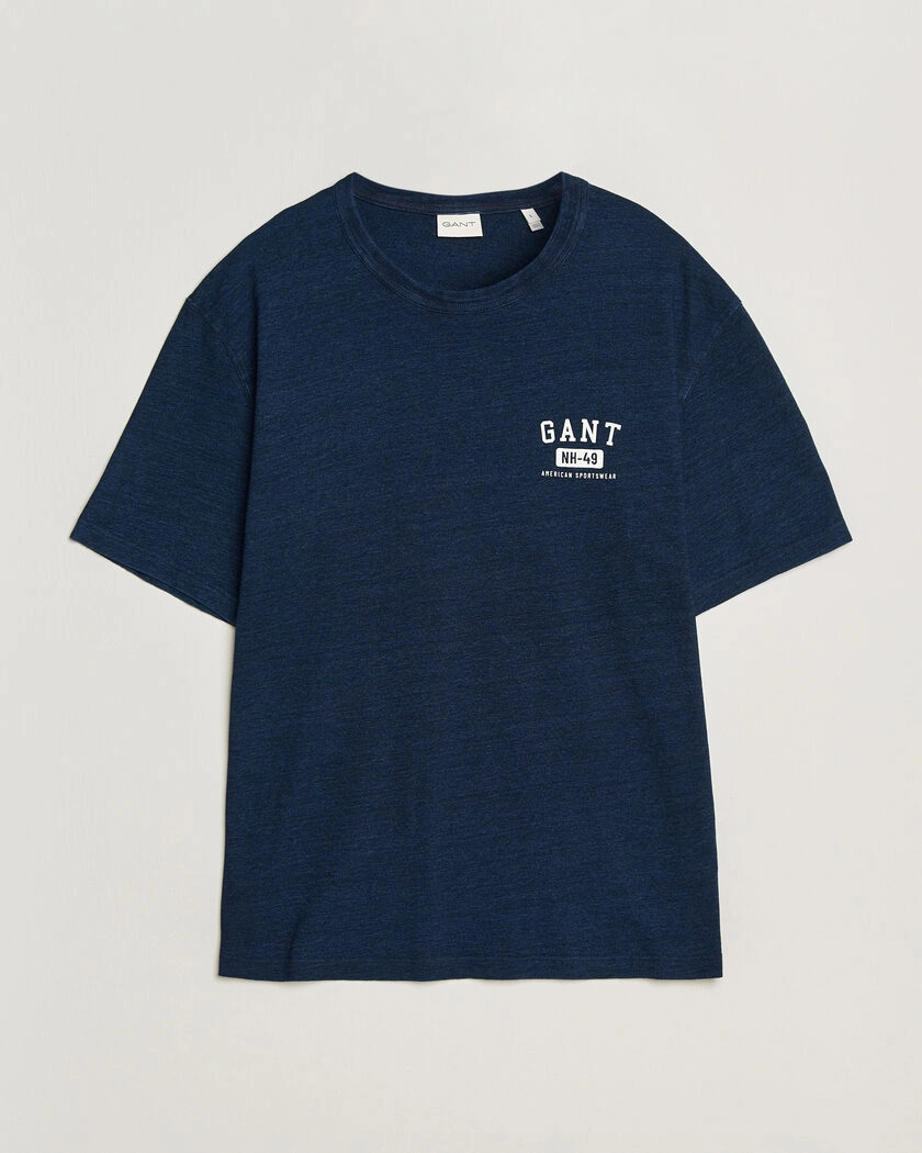 GANT Indigo Graphic T-Shirt Dark Blue – Blue