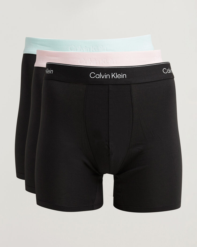 Calvin Klein 3-Pack Icon Cotton Stretch Boxer Brief Black – Black