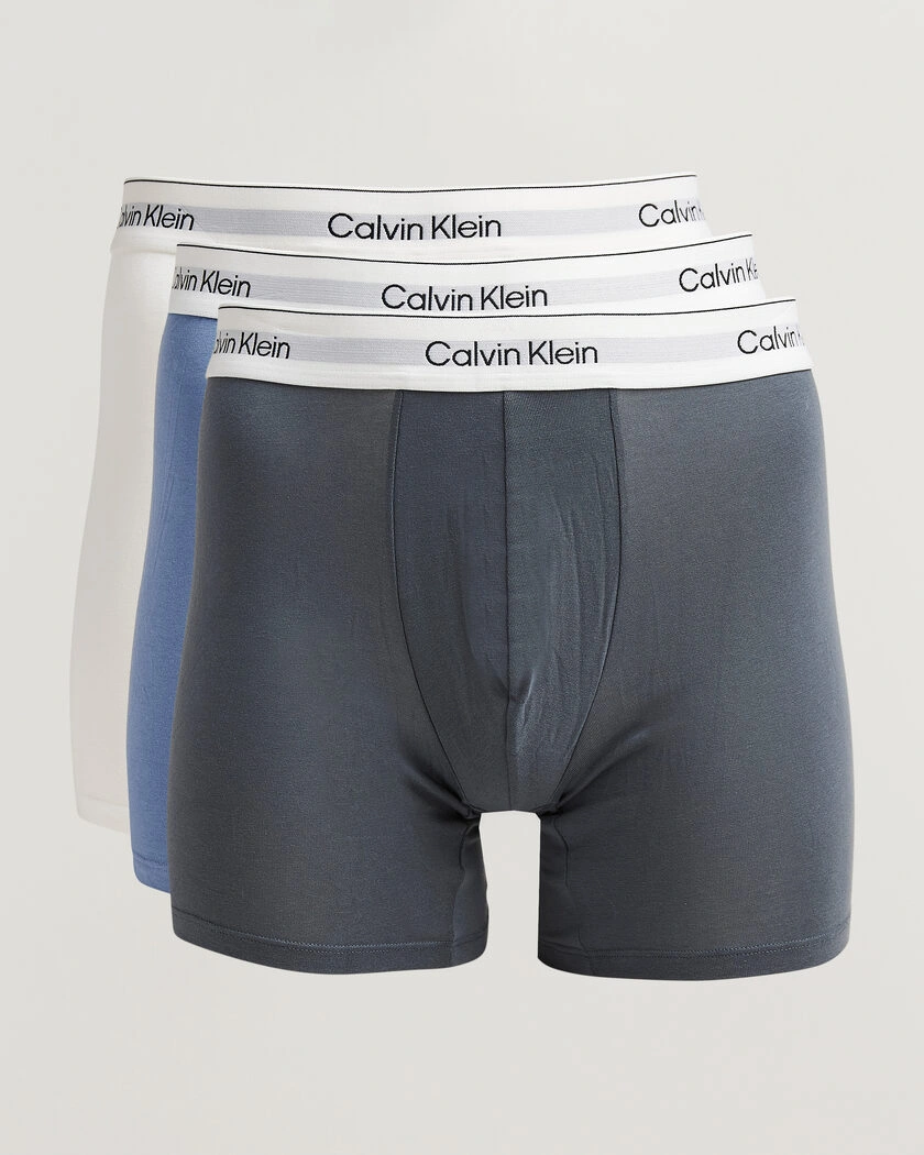 Calvin Klein 3-Pack Icon Cotton Stretch Boxer Brief Grey/Blue/White – Multi-colour