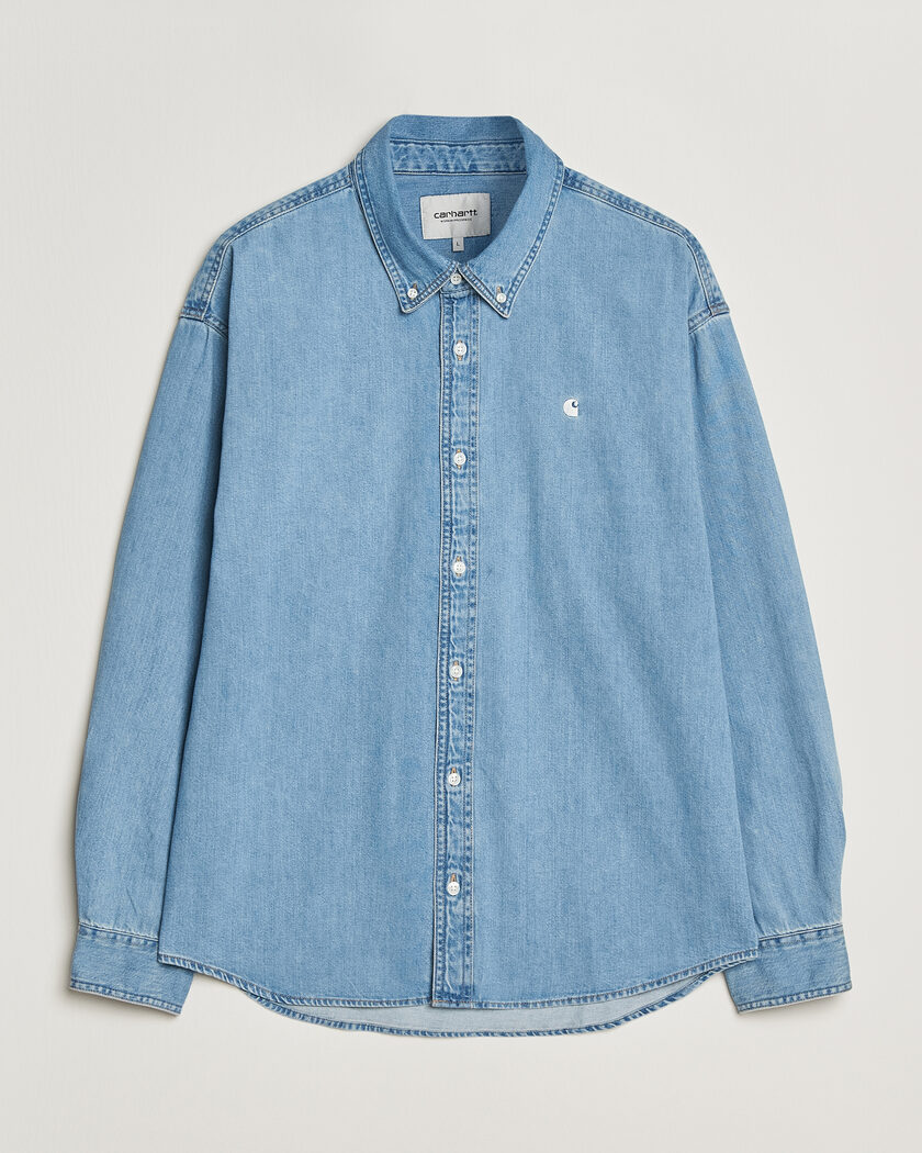 Carhartt WIP Lucas Denim Shirt Blue Bleached – Blue