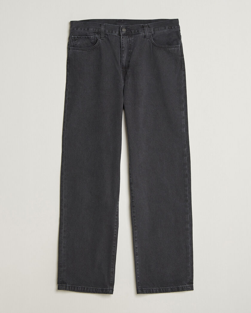 Carhartt WIP Landon Pant Robertson Denim Black Stone Washed – Black