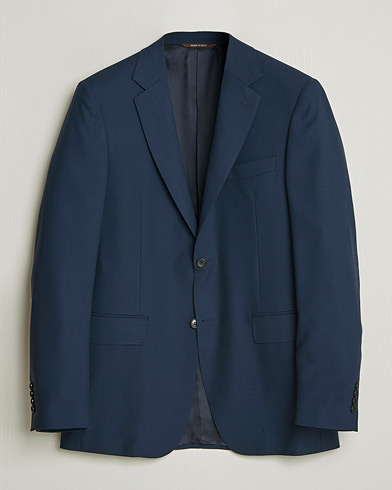 Brunello cucinelli ウールカシミヤシルク　ネイビー48 Brunello Cucinelli Men's Wool-Cashmere Pinstripe Suit - Bergdorf