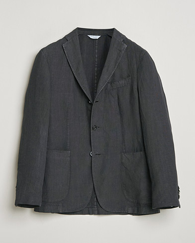 Caruso Wool jacket | LODENFREY CARUSO BLACK linen jacket 44
