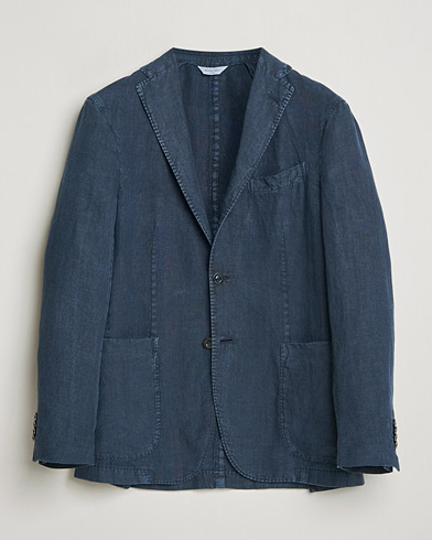 Boglioli K Jacket Linen Blazer Navy – Blue