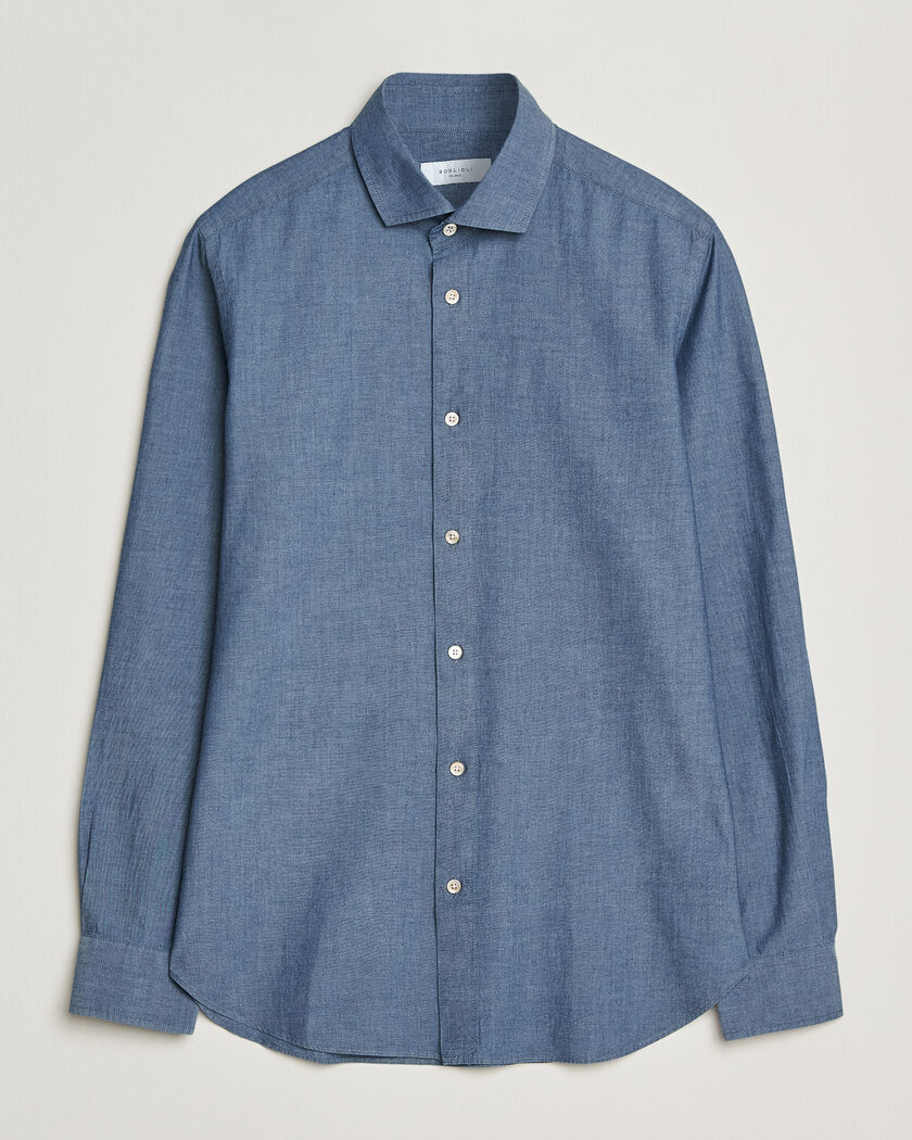 NN07 Ricky Western Denim Shirt Ivory at CareOfCarl.com
