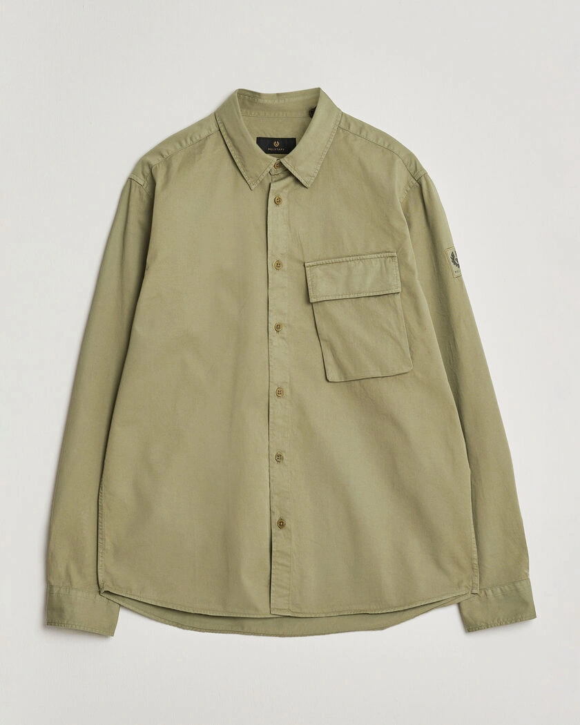 Belstaff Scale Pocket Shirt Fatigue Green – Green