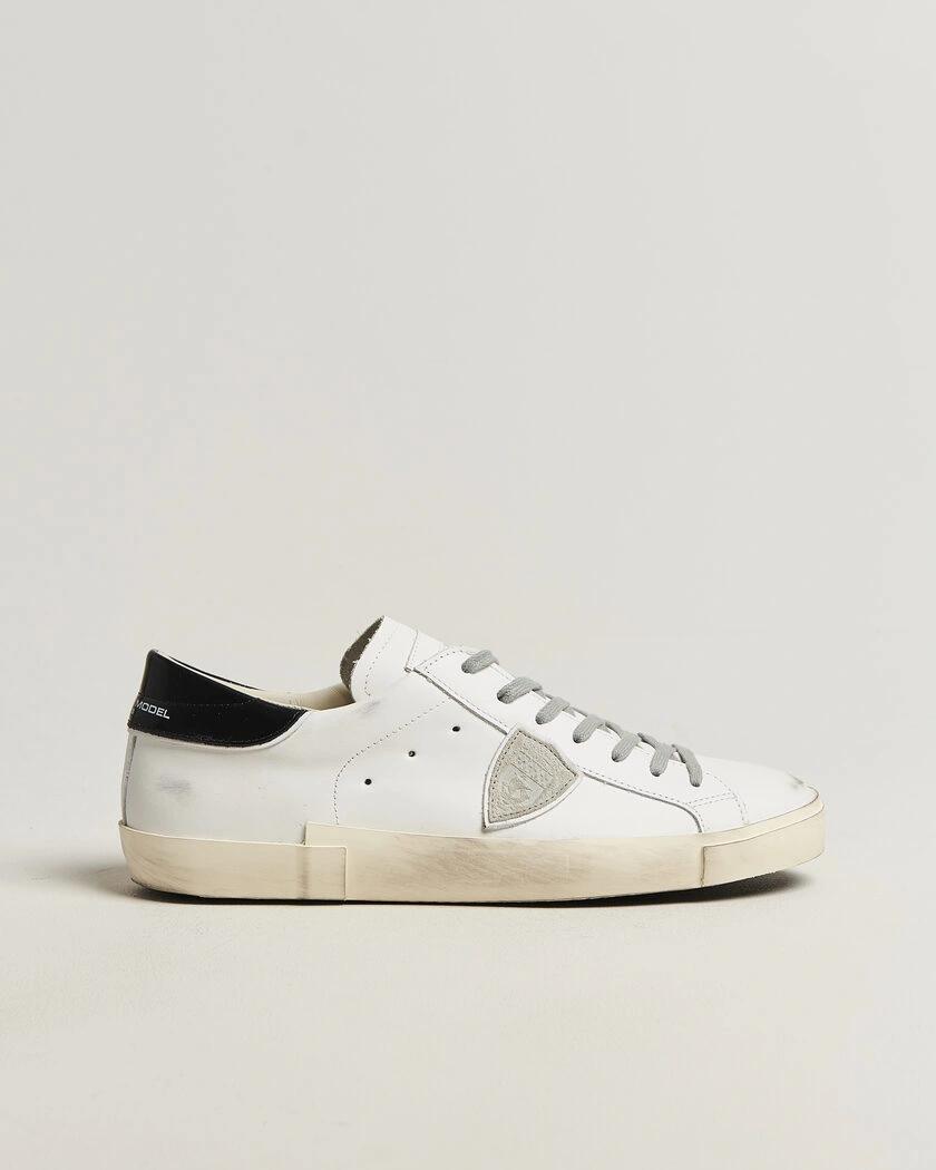 Philippe Model PRSX Low Top Canvas Mix Sneaker White/Black – White